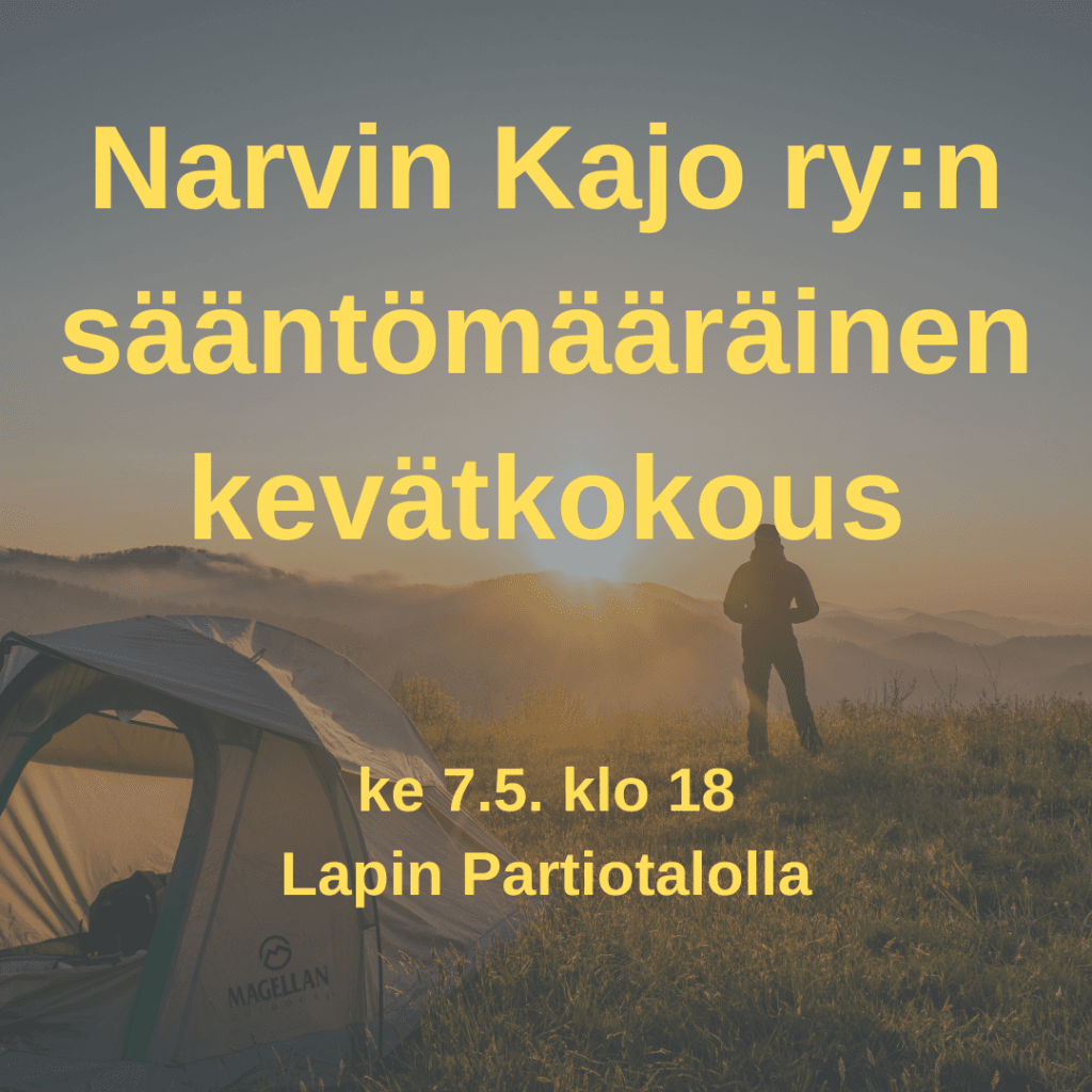 Narvin Kajo ry:n kevätkokous - Lue lisää